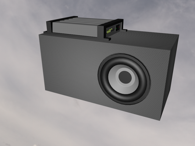 subwoofer 3D Model .c4d .max .obj .3ds .fbx .stl .blend 