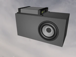 subwoofer Modello 3D