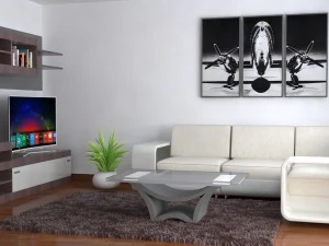 Innenarchitektur Wohnzimmer 3D Modell