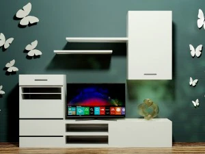 дизайн интерьера гостиной гардеробная 3D Модель