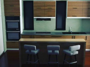 cocina de dise&ntilde;o de interiores Modelo 3D