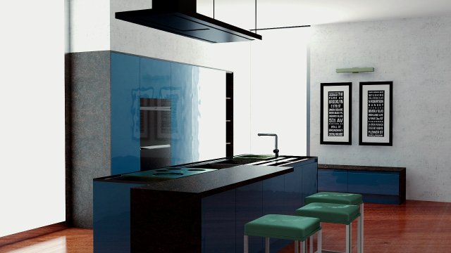 interior design kitchen 3D Model .c4d .max .obj .3ds .fbx .stl .blend 