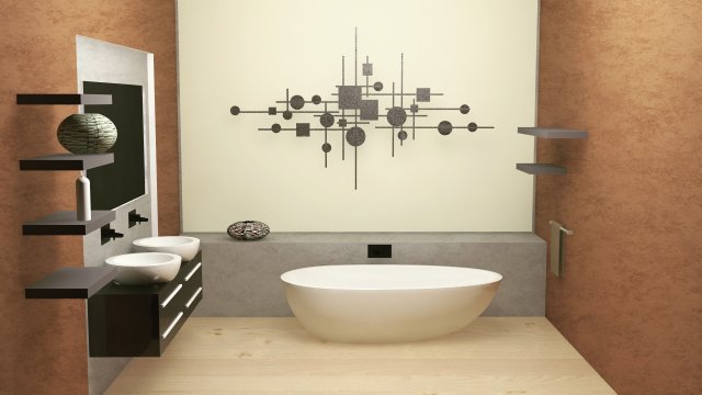 interior design bathroom 3D-Modell .c4d .max .obj .3ds .fbx .stl .blend 