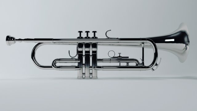 trumpet Model 3D .c4d .max .obj .3ds .fbx .stl .blend 