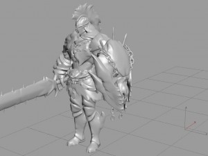 smite god ares golden Modèle 3D
