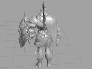 smite god ares golden Modèle 3D