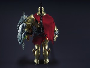 smite god ares golden Modèle 3D