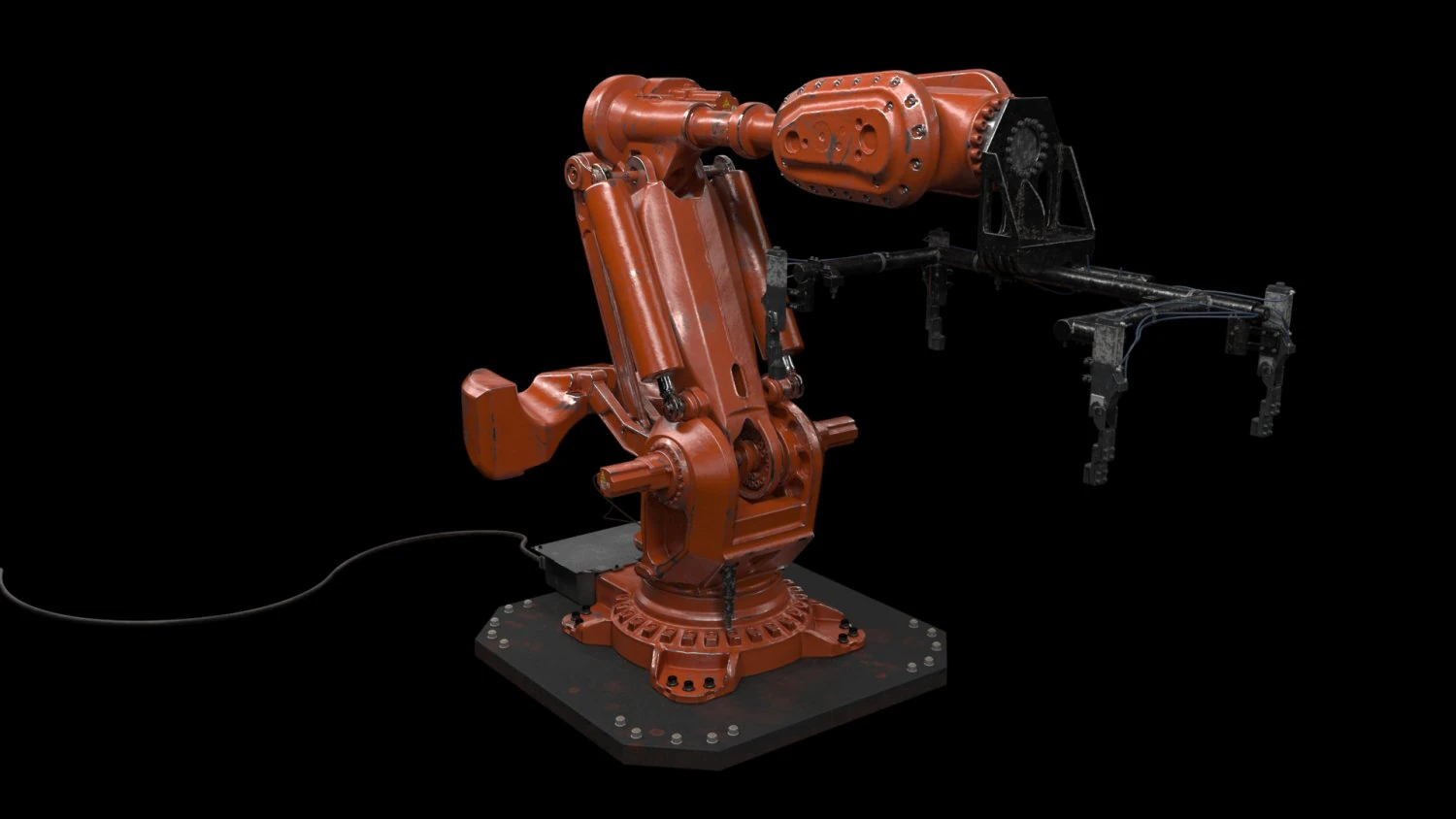 industrial robot 3D Model .c4d .max .obj .3ds .fbx .stl .blend 