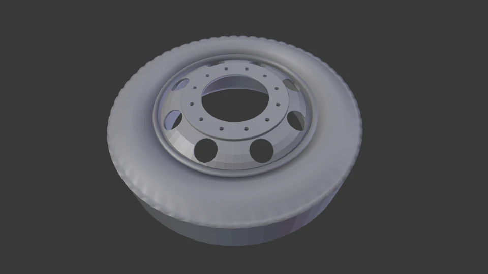 wheel 3D Print Model .c4d .max .obj .3ds .fbx .stl .blend 