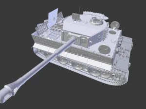 호랑이 탱크 3D 프린트 모델