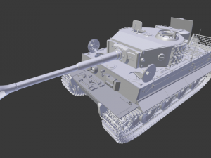 tiger tank 3D प्रिंट मॉडल
