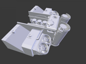 tiger tank 3D प्रिंट मॉडल