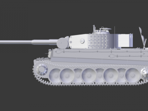 tiger tank 3D प्रिंट मॉडल