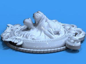 lionrelief 3D-Druckmodell