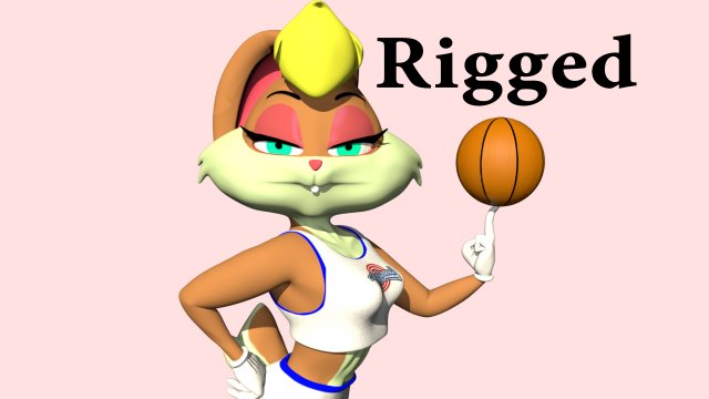 lola bunny 3D Model .c4d .max .obj .3ds .fbx .stl .blend 