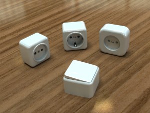 bundle power sockets and light switch 3D Model