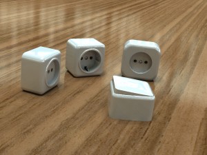 bundle power sockets and light switch 3D 모델