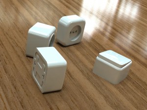 bundle power sockets and light switch 3D 모델