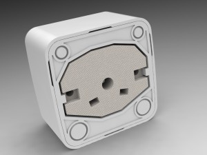bundle power sockets and light switch 3D 모델