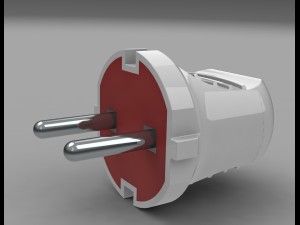 bundle electric plugs and power socket 3D Модель