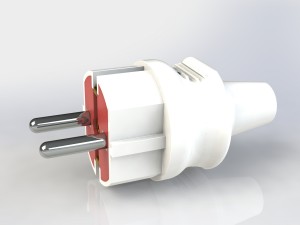 bundle electric plugs and power socket 3D Модель
