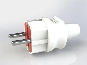 bundle electric plugs and power socket 3D Model