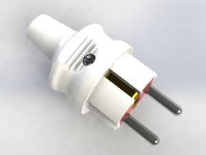 bundle electric plugs and power socket 3D Модель