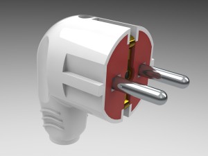 bundle electric plugs and power socket 3D Модель