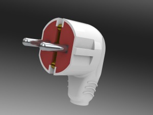 bundle electric plugs and power socket 3D Модель