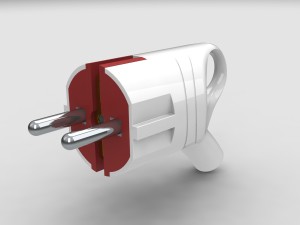 bundle electric plugs and power socket 3D Модель