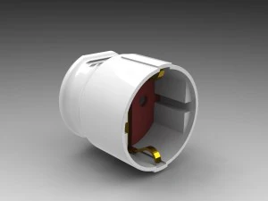 bundle electric plugs and power socket 3D Model