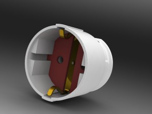 bundle electric plugs and power socket 3D Модель
