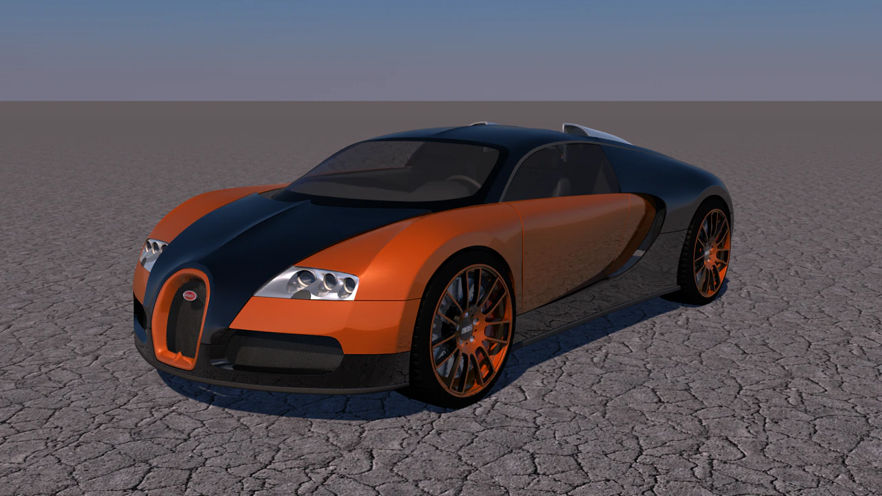 bugatti veyron 3D Model .c4d .max .obj .3ds .fbx .stl .blend 
