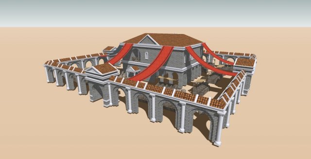 roman market 3D Model .c4d .max .obj .3ds .fbx .stl .blend 