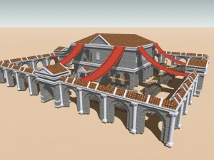 marché romain Modèle 3D