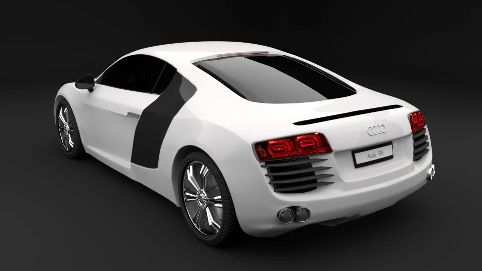audi r8 3D Model .c4d .max .obj .3ds .fbx .stl .blend