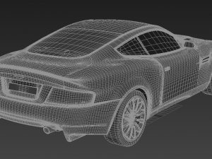 aston martin v12 Model 3D