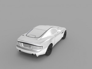 aston martin v12 Model 3D