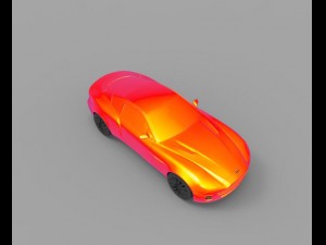 aston martin v12 Model 3D