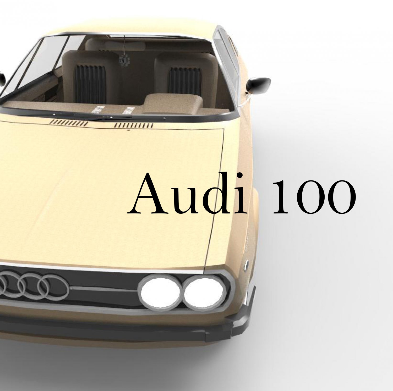 audi 100 3D Модель in Старые авто 3DExport