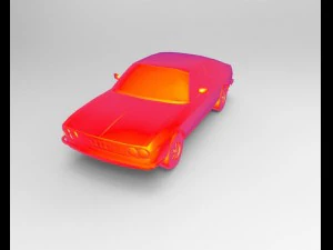Audi 100 Modello 3D