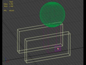 desktop wooden minimal lamp Model 3D