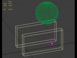 desktop wooden minimal lamp 3D Model