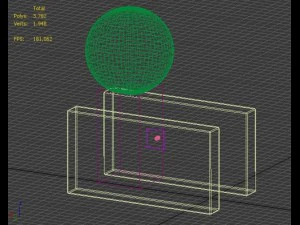 desktop wooden minimal lamp 3D Model