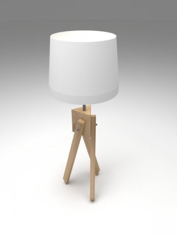 tripod desk lamp 3D 模型 .c4d .max .obj .3ds .fbx .stl .blend 