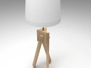 lumin&aacute;ria de mesa trip&eacute; Modelo 3D