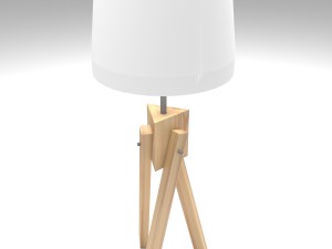 tripod desk lamp 3D 模型