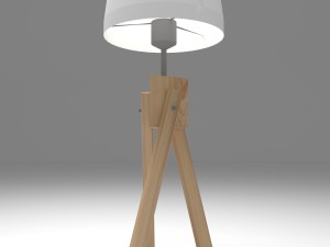 tripod desk lamp 3D 模型