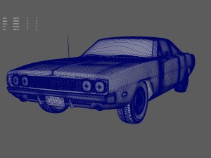 Dodge charger 500 hemi 1969 3D Model