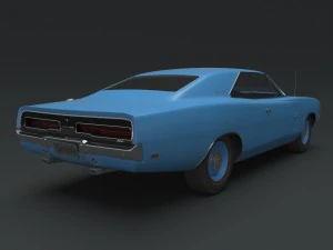 Dodge charger 500 hemi 1969 3D Model